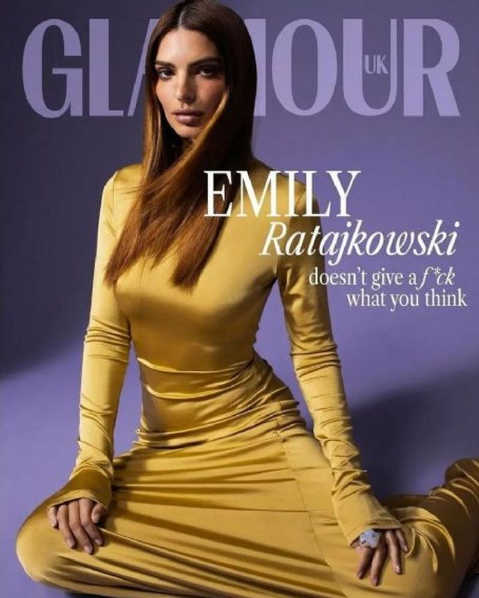 GLAMOUR UK magazine side cover  January 2024