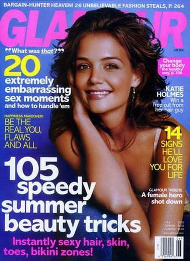 GLAMOUR USA magazine side cover  June 2004