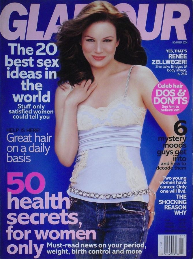 GLAMOUR USA magazine side cover  November 2004
