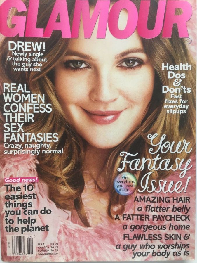 GLAMOUR USA magazine side cover  April 2007