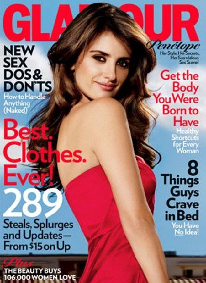 GLAMOUR USA magazine side cover  September 2008