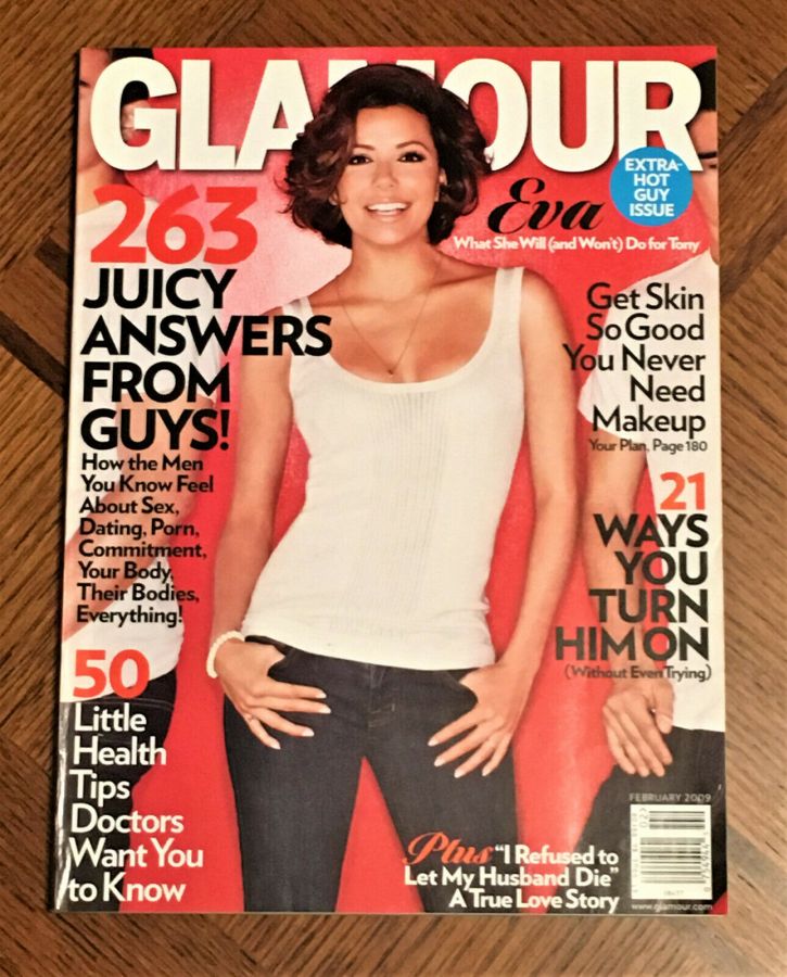 GLAMOUR USA magazine side cover  February 2009