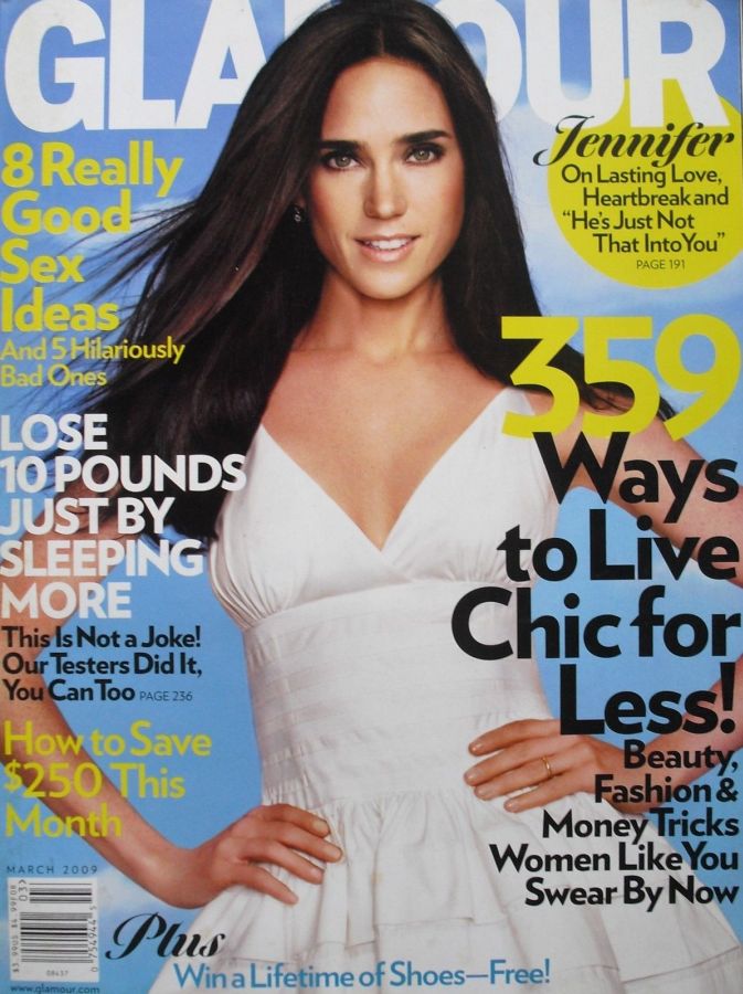 GLAMOUR USA magazine side cover  March 2009
