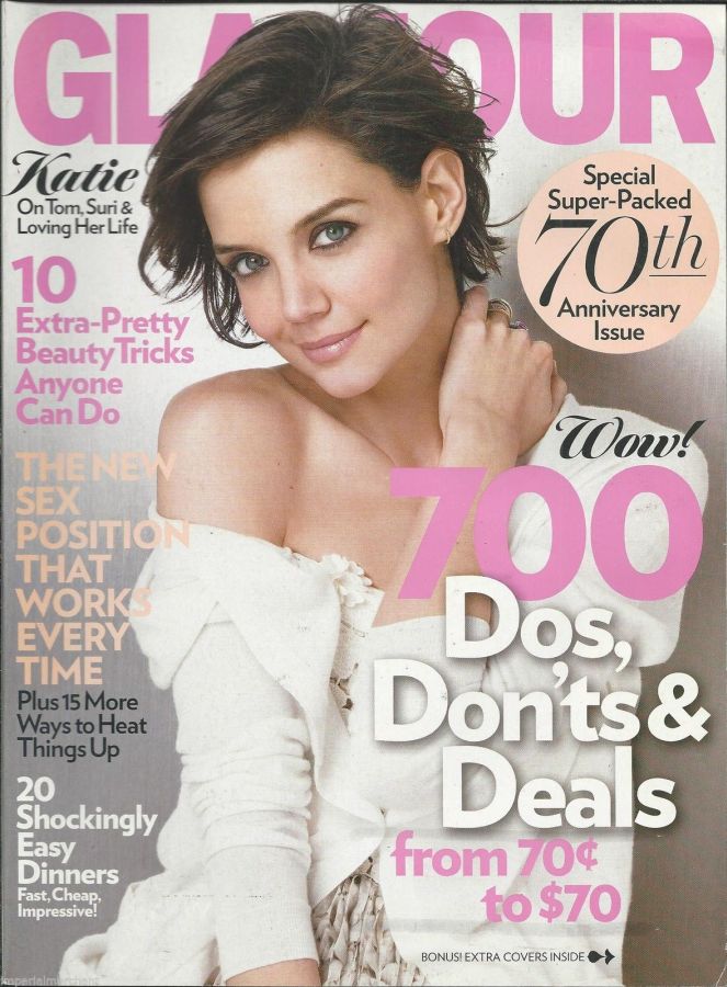 GLAMOUR USA magazine side cover  April 2009