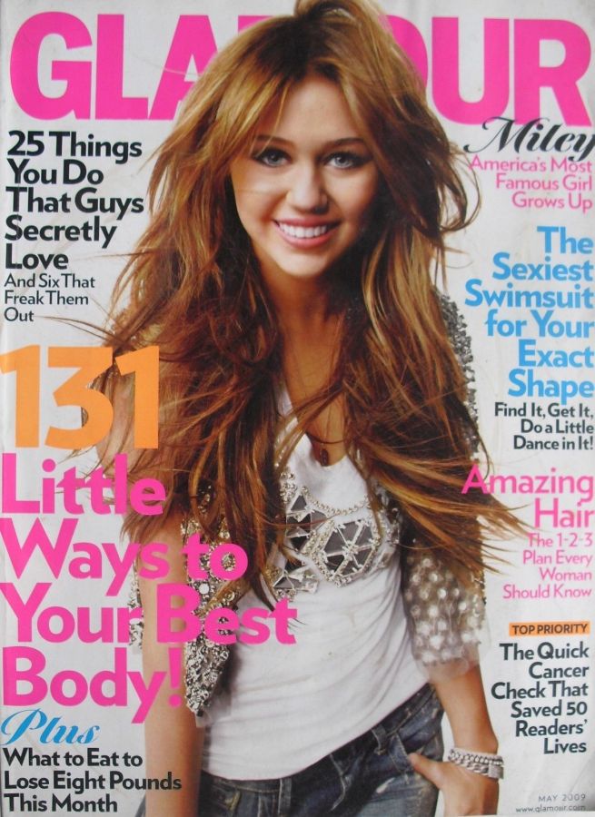 GLAMOUR USA magazine side cover  May 2009