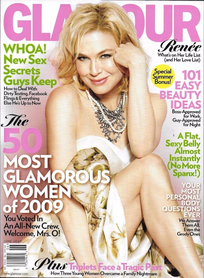 GLAMOUR USA magazine side cover  June 2009