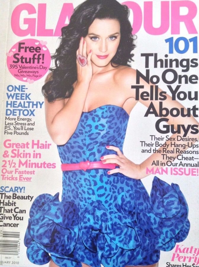 GLAMOUR USA magazine side cover  February 2010