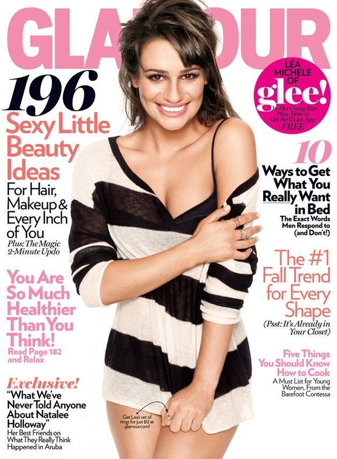 GLAMOUR USA magazine side cover  October 2010