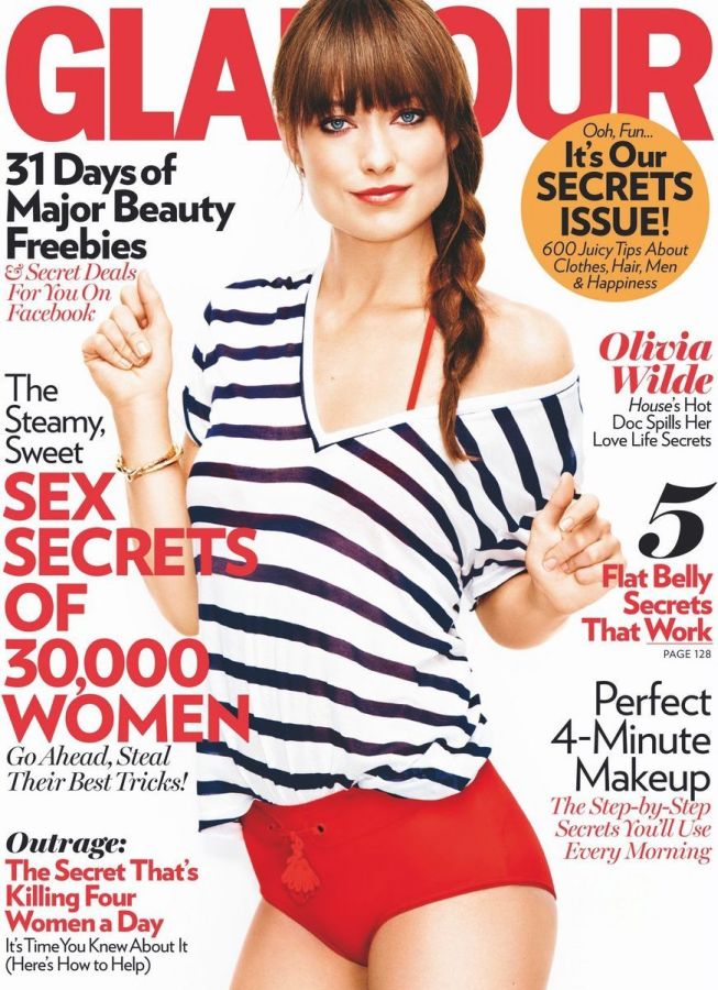 GLAMOUR USA magazine side cover  June 2011