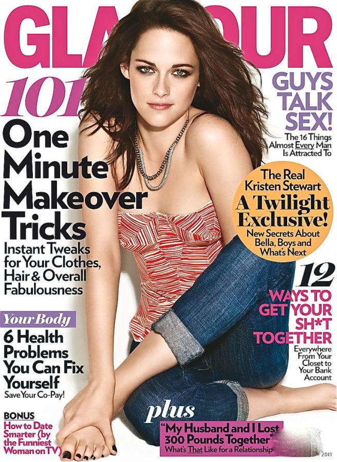 GLAMOUR USA magazine side cover  November 2011