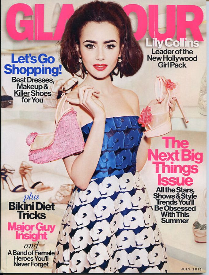 GLAMOUR USA magazine side cover  July 2013