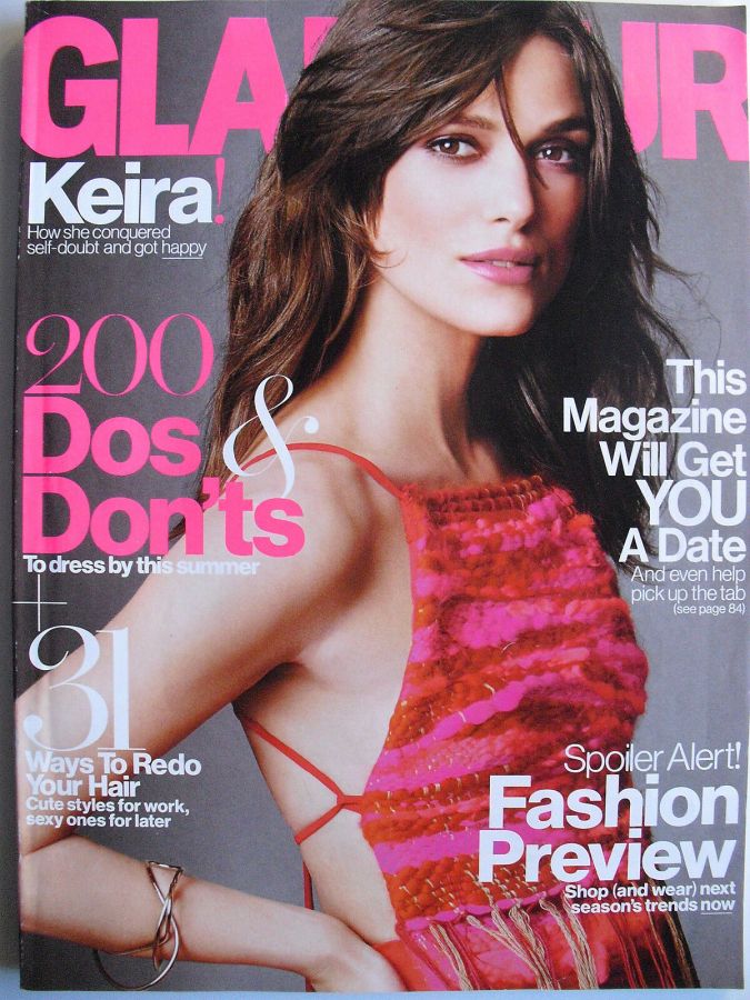 GLAMOUR USA magazine side cover  July 2014