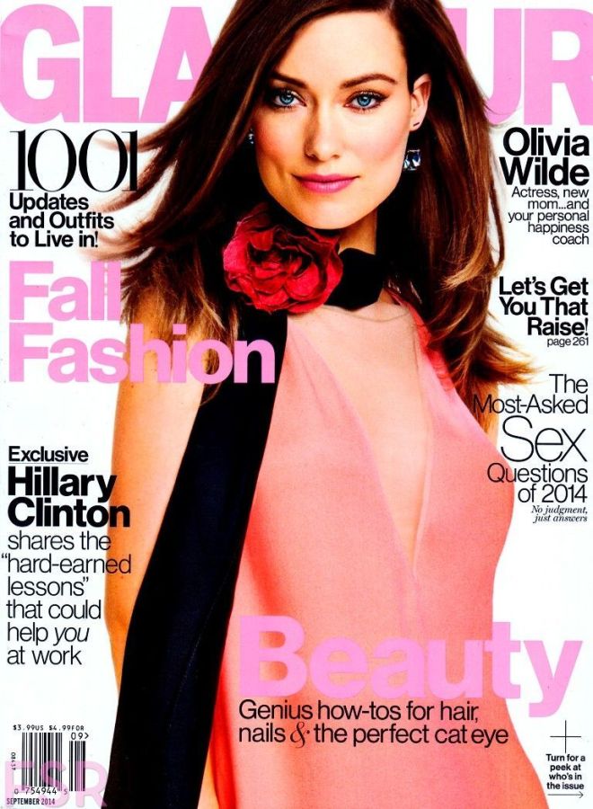 GLAMOUR USA magazine side cover  September 2014