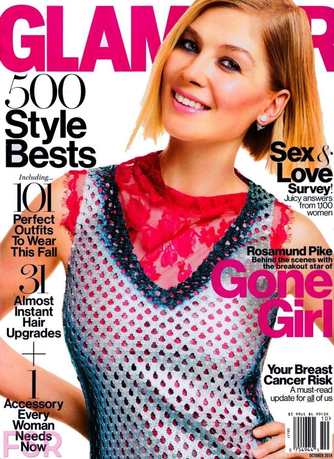GLAMOUR USA magazine side cover  October 2014