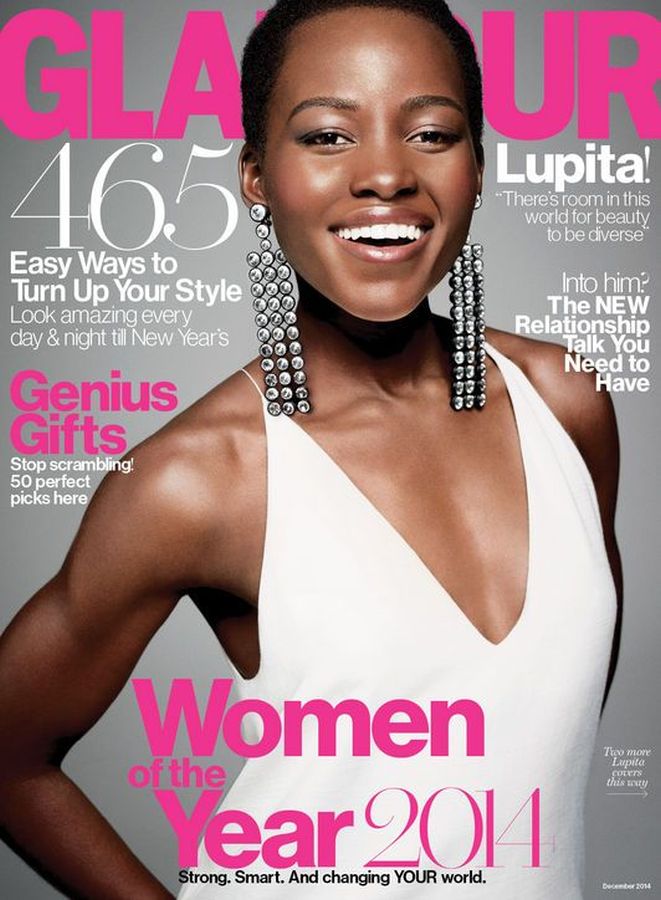 GLAMOUR USA magazine side cover  December 2014