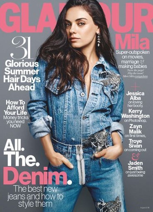 GLAMOUR USA magazine side cover  August 2016
