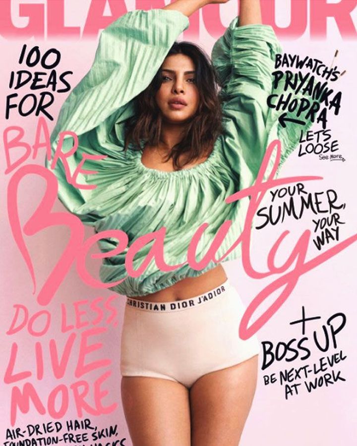 GLAMOUR USA magazine side cover  June 2017