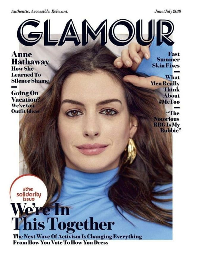GLAMOUR USA magazine side cover  June/July 2018