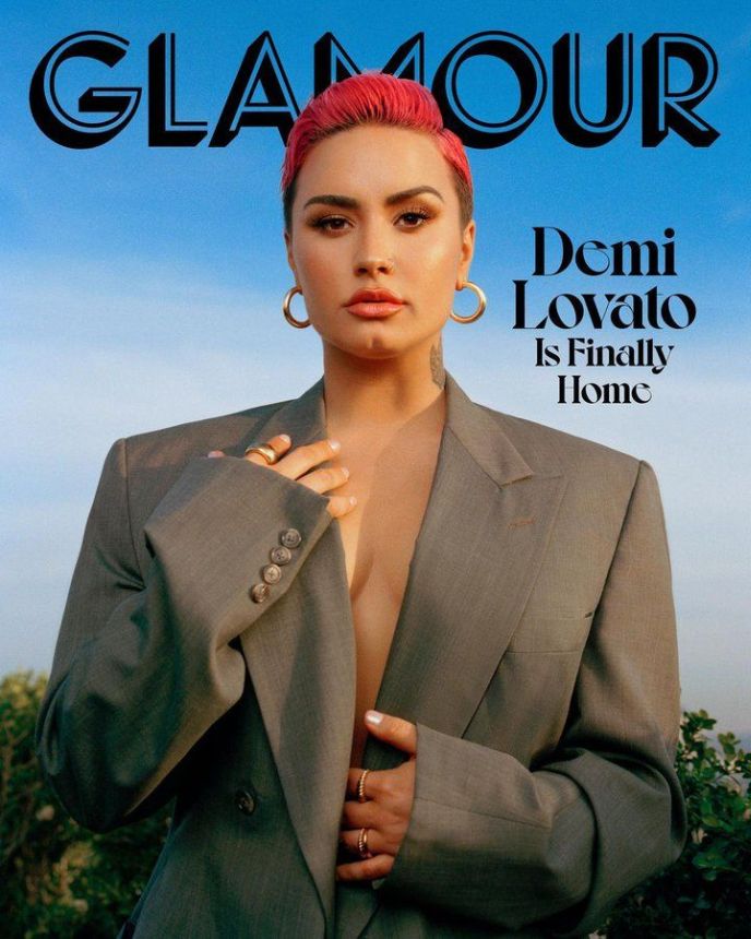 GLAMOUR USA magazine side cover  March 2021
