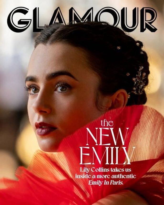 GLAMOUR USA magazine side cover  December 2021