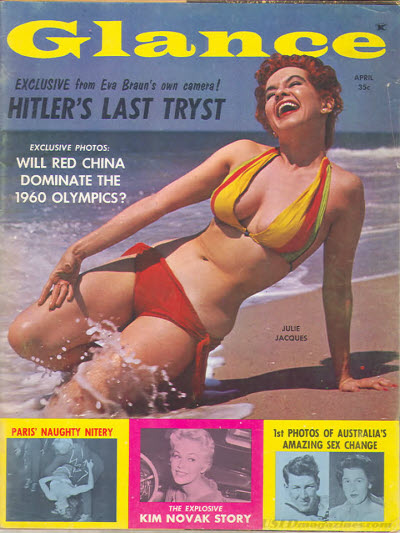 GLANCE magazine side cover  April 1960