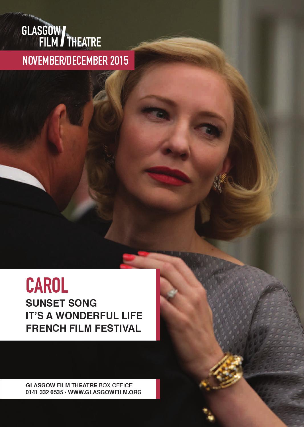 GLASGOW FILM THEATRE magazine side cover November/December 2015