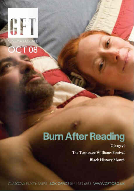 GLASGOW FILM THEATRE magazine side cover October 2008