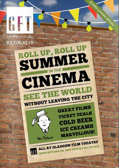 GLASGOW FILM THEATRE magazine side cover July/August 2010