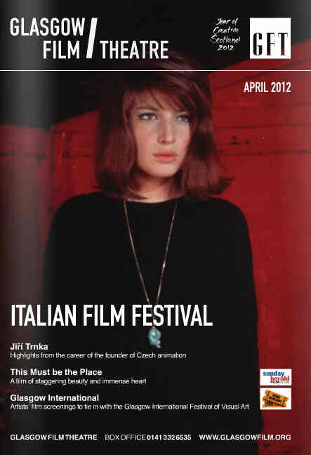 GLASGOW FILM THEATRE magazine side cover April 2012