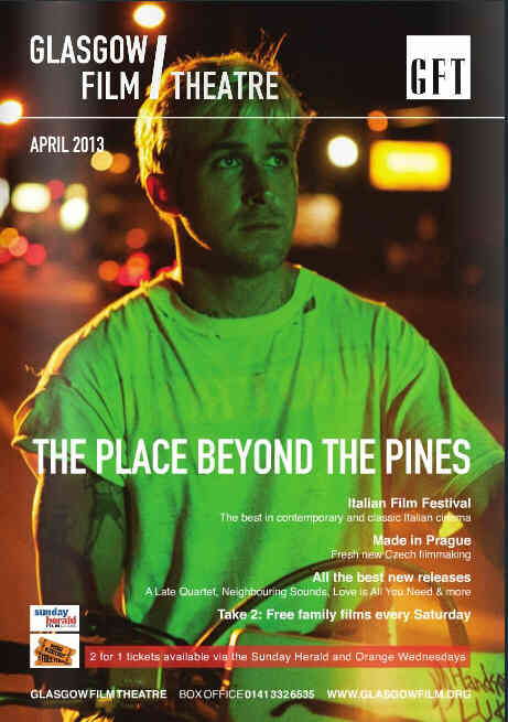 GLASGOW FILM THEATRE magazine side cover April 2013
