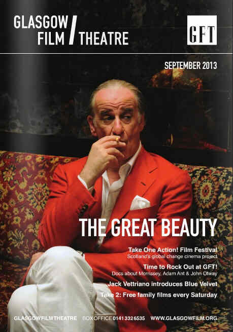 GLASGOW FILM THEATRE magazine side cover September 2013