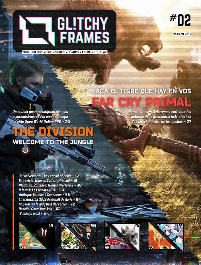 GLITCHY FRAMES magazine side cover Issue 2 March 2016