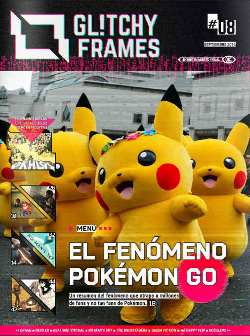GLITCHY FRAMES magazine side cover Issue 8 September 2016