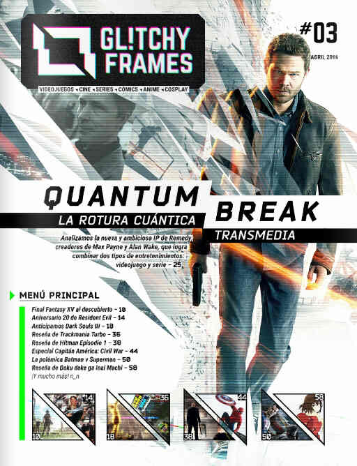 GLITCHY FRAMES magazine side cover Issue 3 April 2016