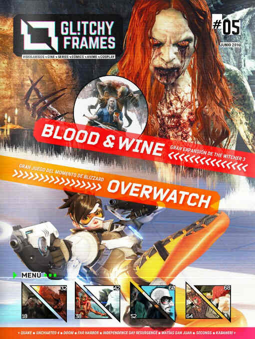 GLITCHY FRAMES magazine side cover Issue 5 June 2016