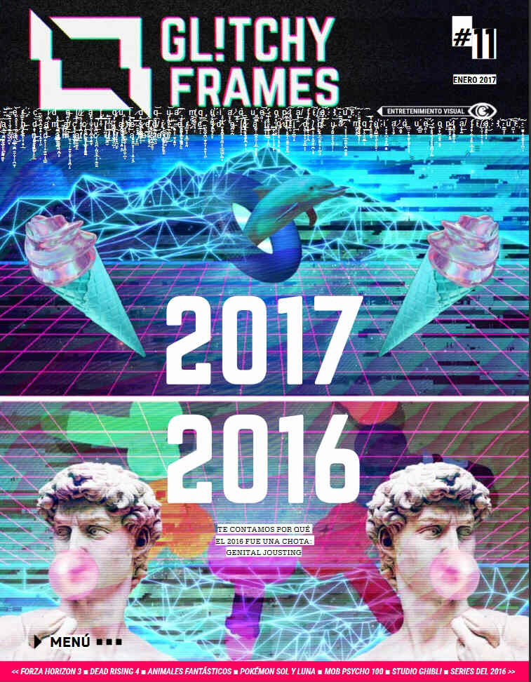 GLITCHY FRAMES magazine side cover Issue 11 January 2017