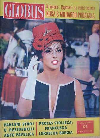 GLOBUS magazine side cover Issue 127 3 December 1961