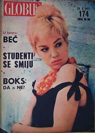 GLOBUS magazine side cover Issue 174 28 October 1962