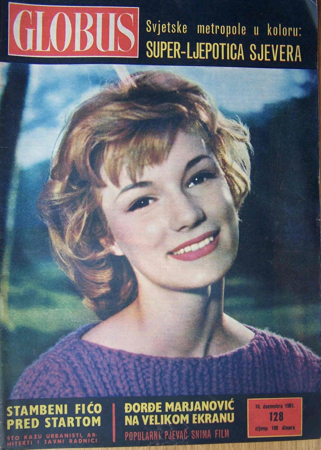 GLOBUS magazine side cover Issue 128 10 December 1961