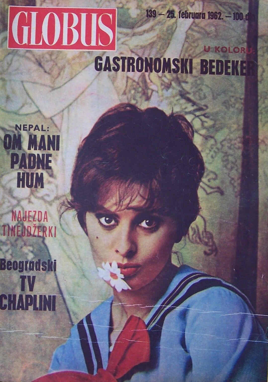 GLOBUS magazine side cover Issue 139 25 February 1962