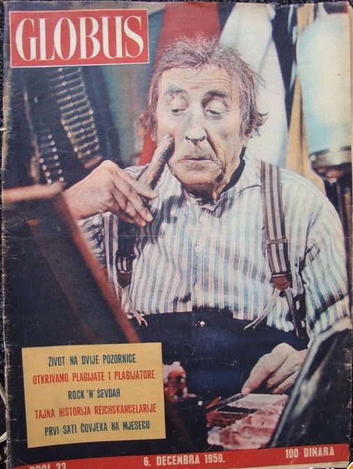GLOBUS magazine side cover Issue 23 6 December 1959