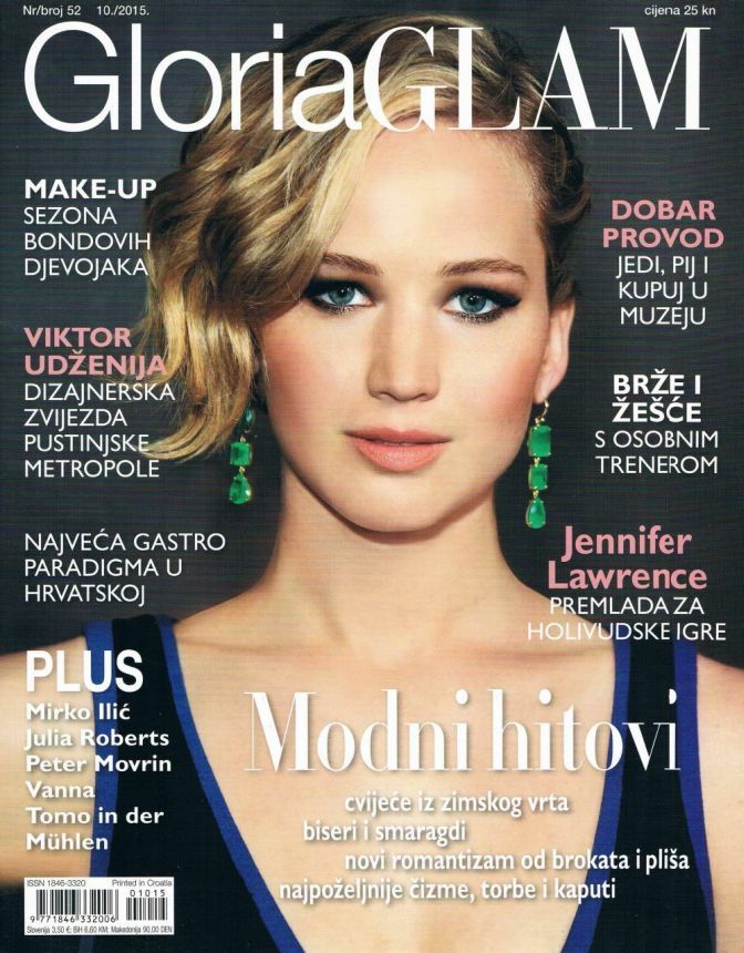 GLORIA GLAM magazine side cover Issue 52  October 2015