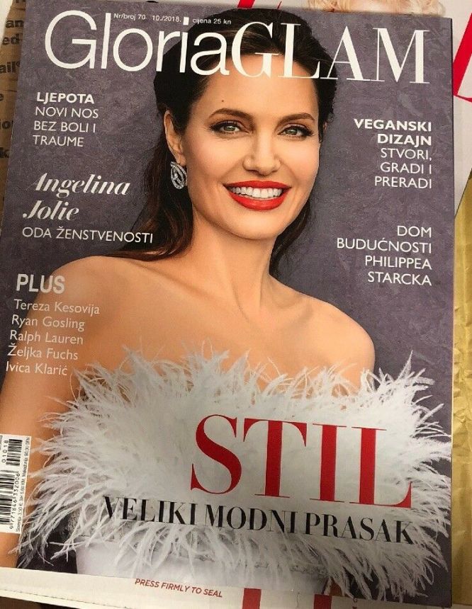 GLORIA GLAM magazine side cover Issue 70  October 2018