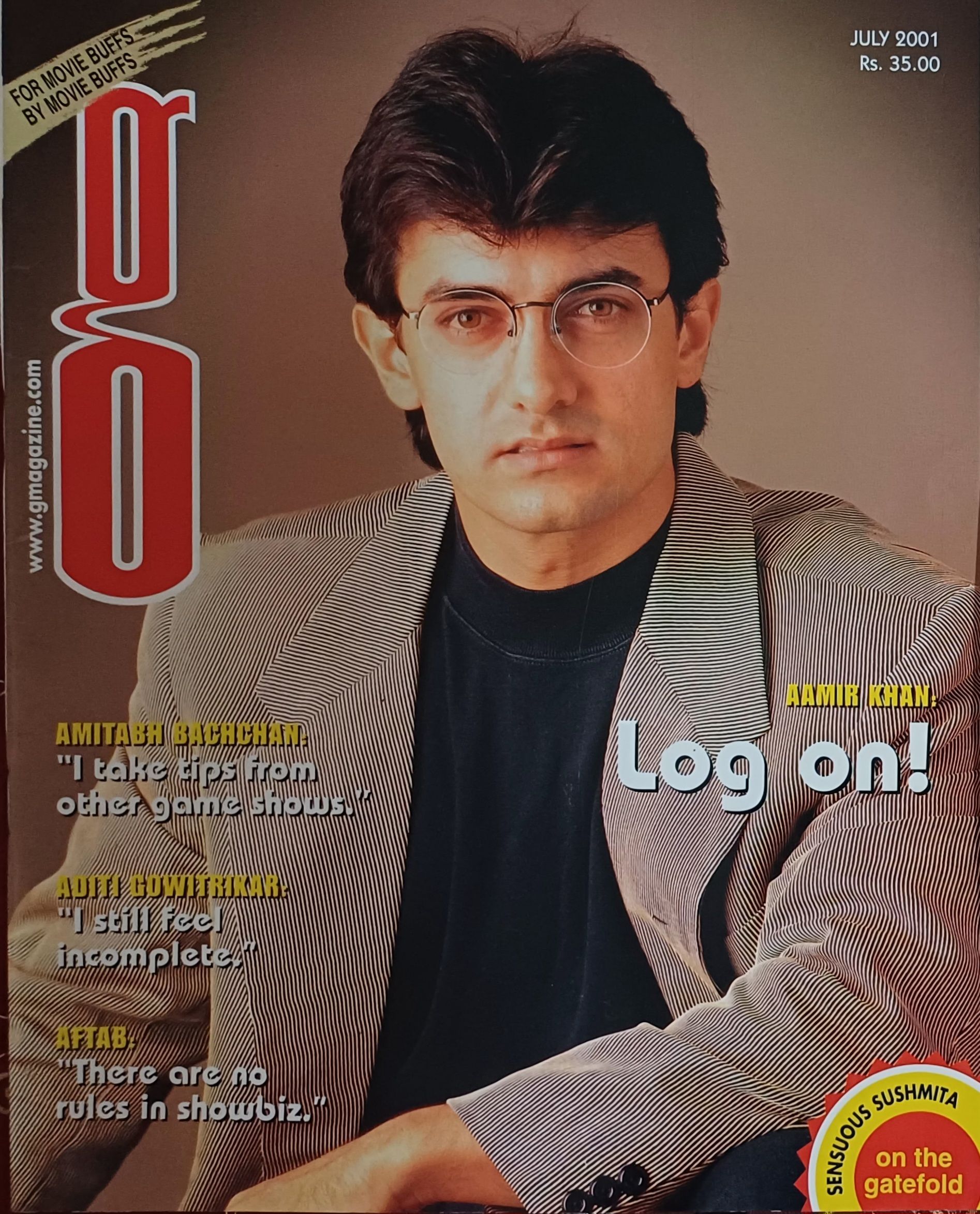 G MAGAZINE magazine cover  July 2001