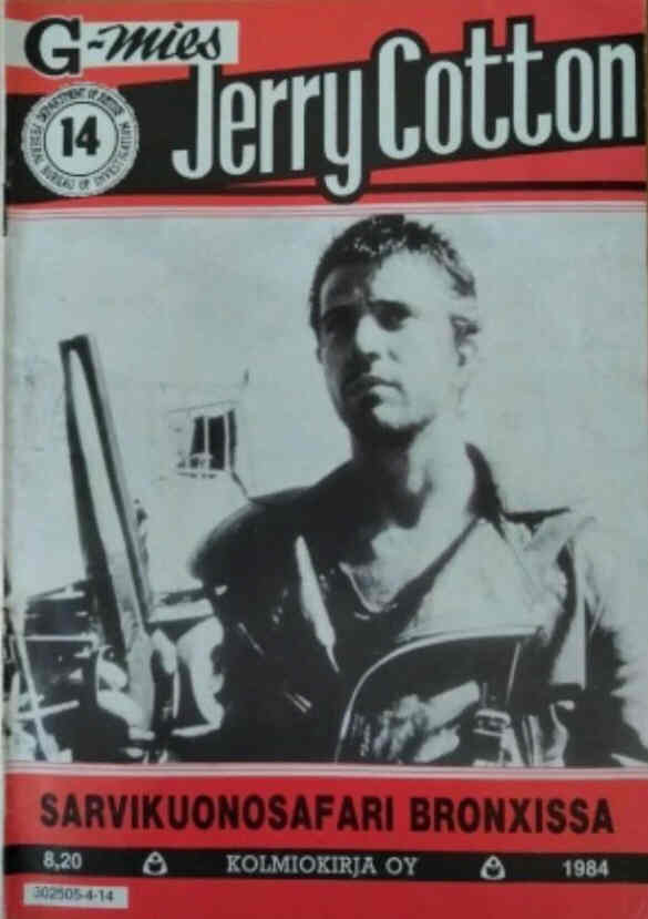 G-MIES JERRY COTTON magazine side cover Issue 14   1984