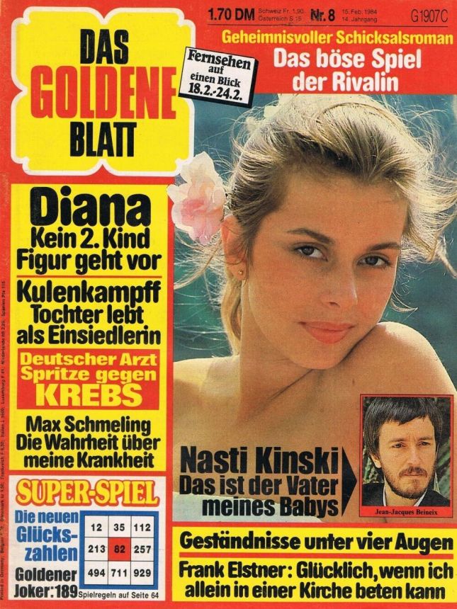 DAS GOLDENE BLATT magazine side cover Issue 8 15 February 1984