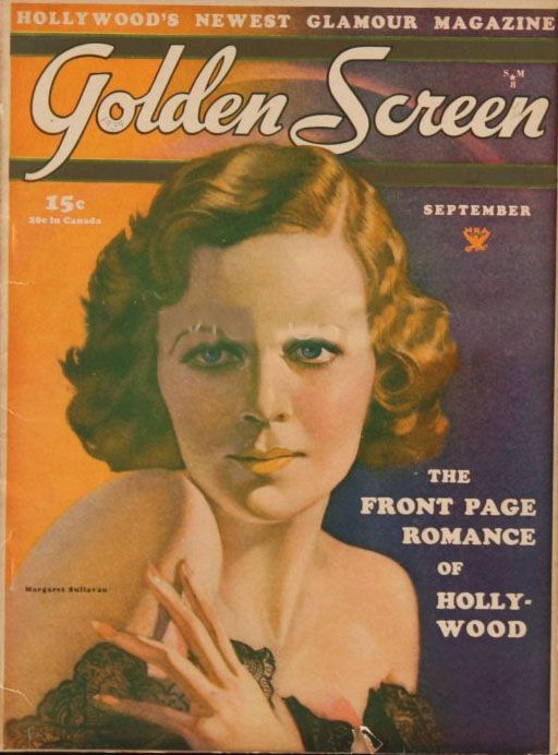GOLDEN SCREEN magazine side cover  Vol 1 # 2 September 1934