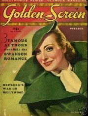 GOLDEN SCREEN magazine side cover  Vol 1 # 3 October 1934