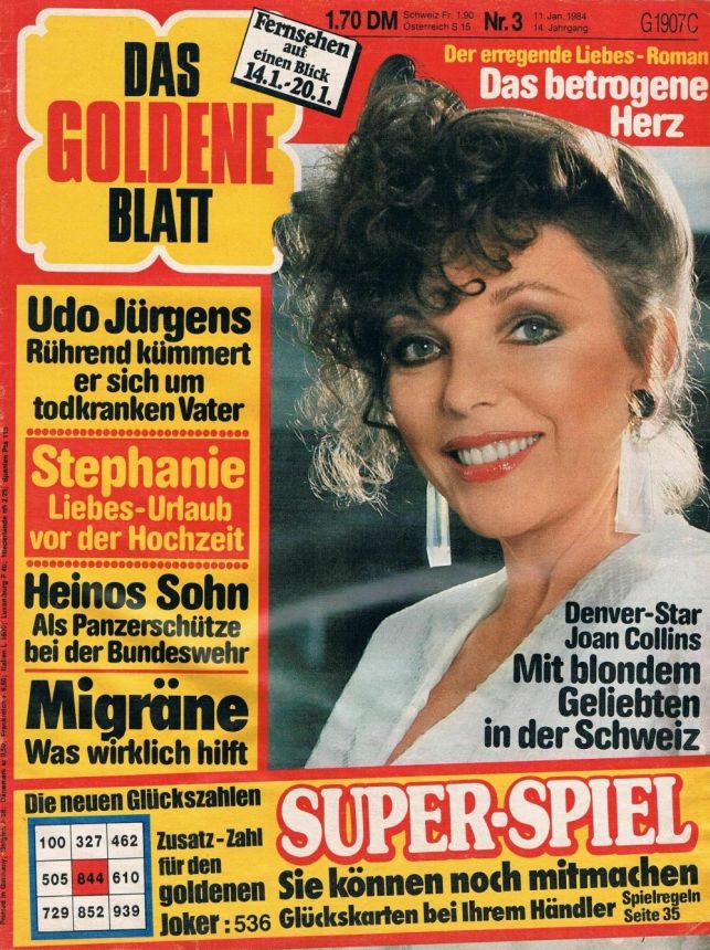 DAS GOLDENE BLATT magazine side cover Issue 3 11 January 1984