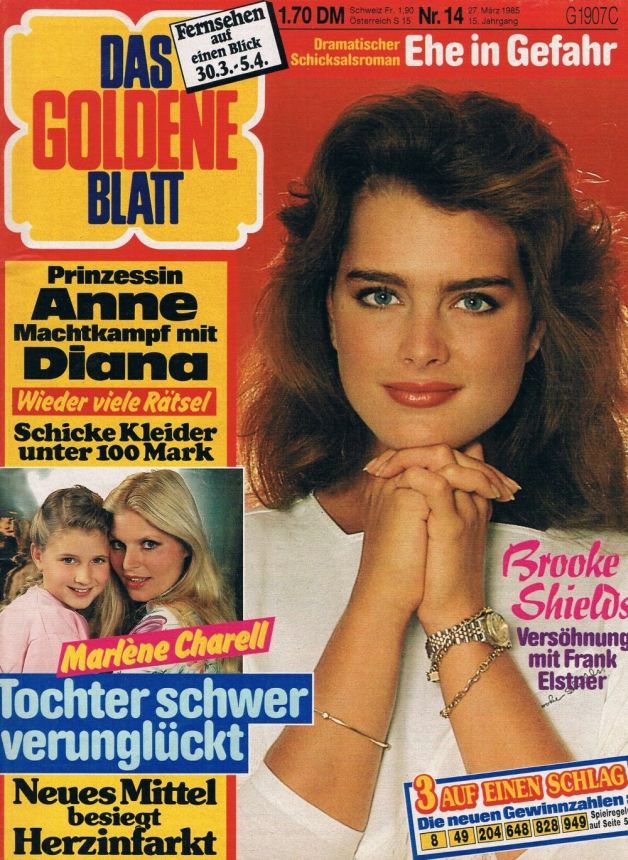 DAS GOLDENE BLATT magazine side cover Issue 14 27 March 1985